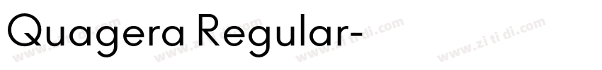 Quagera Regular字体转换